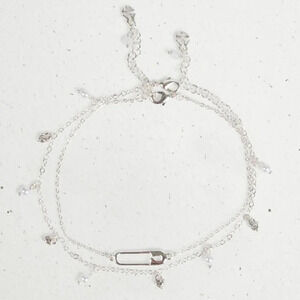 Lucky Brand Safety Pin Set Anklet